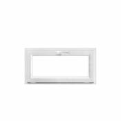 Fenêtre abattant PVC GoodHome blanc - l.100 x h.60