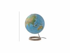 Globe terrestre lumineux bleu fc2 sur socle #DS