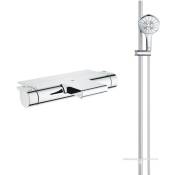 Grohe - Robinet bain thermostatique avec tablette Grohtherm