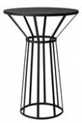 Guéridon Hollo / Ø 50 x H 73 cm - Petite Friture noir en métal