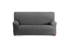 Housse de canapé 4 places extensible gris foncé 210 - 290 cm