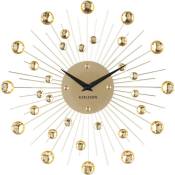 Karlsson - Horloge ronde en métal Sunburst 30 cm - Doré