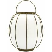 Lumisky - Lampe de table sans fil tulum Gris Métal H27cm - Gris