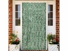 Moustiquaire vert et blanc 100x220 cm chenille
