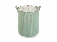Panier à linge versa vert polyester coton nylon (38 x 48 x 38 cm)