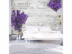 Papier peint intissé vintage et retro lavender postcard taille 250 x 175 cm PD15062-250-175