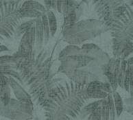 Papier peint Vinyle expansé mat feuille de palmier vert 53 cm A.S creation