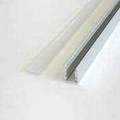 Profilé Aluminium pour Bandeau led - Cache Blanc Opaque - Unité - Blanc