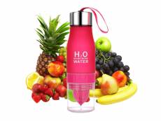 Shop-story - h2o water : la bouteille détox avec infuseur de fruits - 650ml - rouge H2O Water Red