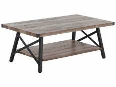 Table basse bois foncé 100 x 55 cm carlin 167940