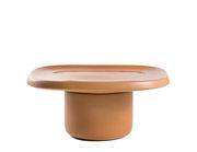 Table basse Obon / Terre cuite - 61 x 61 x H 28 cm - Moooi marron en céramique