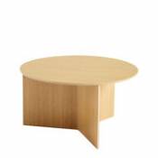 Table basse Slit Wood / XL - Ø 65 x H 35,5 cm / Bois