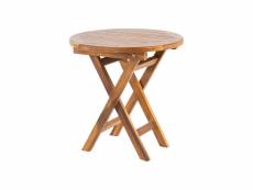 Table d'appoint ronde en bois de teck de 50 cm E91908549