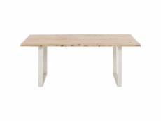 "table harmony acacia argent 160x80cm kare design"