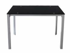 Table rectangulaire 110 cm CHARLEN coloris noir