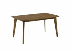Table rectangulaire oman 150 cm en bois foncé