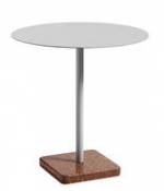 Table ronde Terrazzo / Ø 70 cm - Hay gris en métal