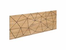Tête de lit en bois massif de pin. Triangles. 150x60cm