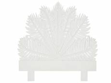 Tête de lit en bois mdf coloris blanc - longueur 150