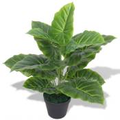 Vidaxl - Plante Taro artificielle avec pot 45 cm Vert