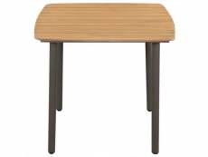 Vidaxl table de jardin 80 x 80 x 72 cm bois d'acacia solide et acier 44233