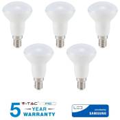 5 Ampoules V-Tac Samsung E14 6w R50 Natural Cold Led Bulbs Vt-250-Warm