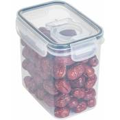 Boîte Alimentaire - Boite hermétique sans bpa 1.4 l rectangulaire avec Couvercle - Conservation Aliment frigo congélation Rangement Cuisine - Rhafayre