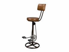 Chaise de bar phoenix en cuir 76 cm