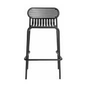 Chaise haute de jardin noire Week-End - Petite Friture