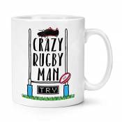 Crazy Rugby Homme 10oz Tasse Mug
