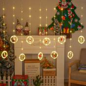 Ersandy - Guirlande Lumineuse Fenêtre Noël,Decoration