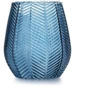 Flhf - Vase vit 12X13,5 bleu foncé - bleu foncé