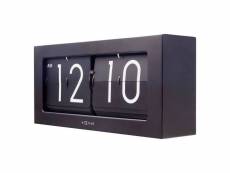 Flip clock - horloge de table / horloge murale - noir - métal - 36x16x8,5 cm - big flip - nextime