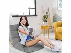 Giantex canapé paresseux tatami pliable chaise de plancher coussin de chaise de lit siège de sol pour maison, bureau 105x56x15 cm