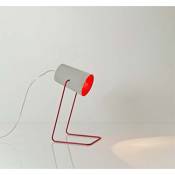 In-es.artdesign IN-ES060014G-R Paint T Cemento Lampe de Table Gris/Rouge