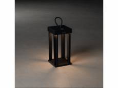 Konstsmide cannes lanterne portable effet extérieur usb noir dimmable 42cm 2700, 3000k, ip54