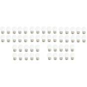 Lot de 50 ampoules led blanche E27 couleur - gros culot - Blanc