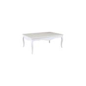 M&s - Table basse 118x78x45 cm en bois blanc