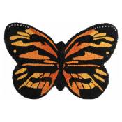 Peragashop - paillasson coco/pvc en forme de papillon