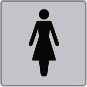 Plaque signalétique Série ISO 7001 - toilettes femme - Novap