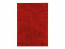 Santal - tapis aspect velours rouge 120x170