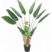 Strelitzia Plante Artificielle Artificiel avec Pot 145cm - Decovego