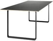 Table rectangulaire 70-70 / 225 x 90 cm - Contreplaqué - Muuto noir en métal