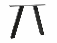 Utrecht-pied de table en métal noir - 72x79x10 cm