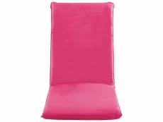 Vidaxl chaise longue pliable tissu oxford rose