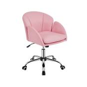 Yaheetech - Chaise Bureau Design Fleur Fauteuil de