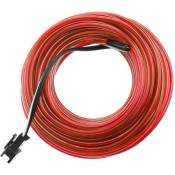 2.3mm de câble bobine rouge électroluminescent 10m