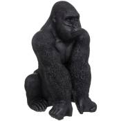 Atmosphera - Statuette gorille résine noir H68cm créateur d'intérieur - Noir