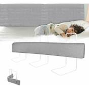Barrière de lit pour Enfant, Barrière de protection de lit contre les chutes, Barrière de lit Protection de bord de lit, réglable en hauteur Forme