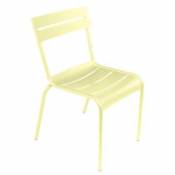 Chaise empilable Luxembourg / Aluminium - Fermob jaune